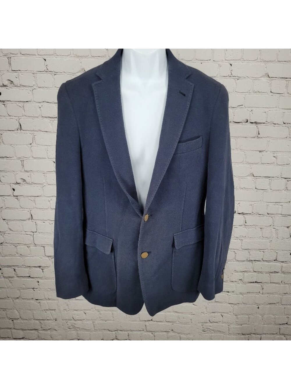 VTG Brooks Brothers Red Fleece Label Navy Blazer Sport Coat Size Medium M